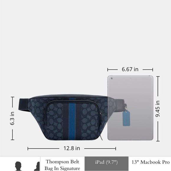 Coach
THOMPSON BELT BAG IN SIGNATURE JACQUARD WITH VARSITY STRIPE - Picture 2 of 8